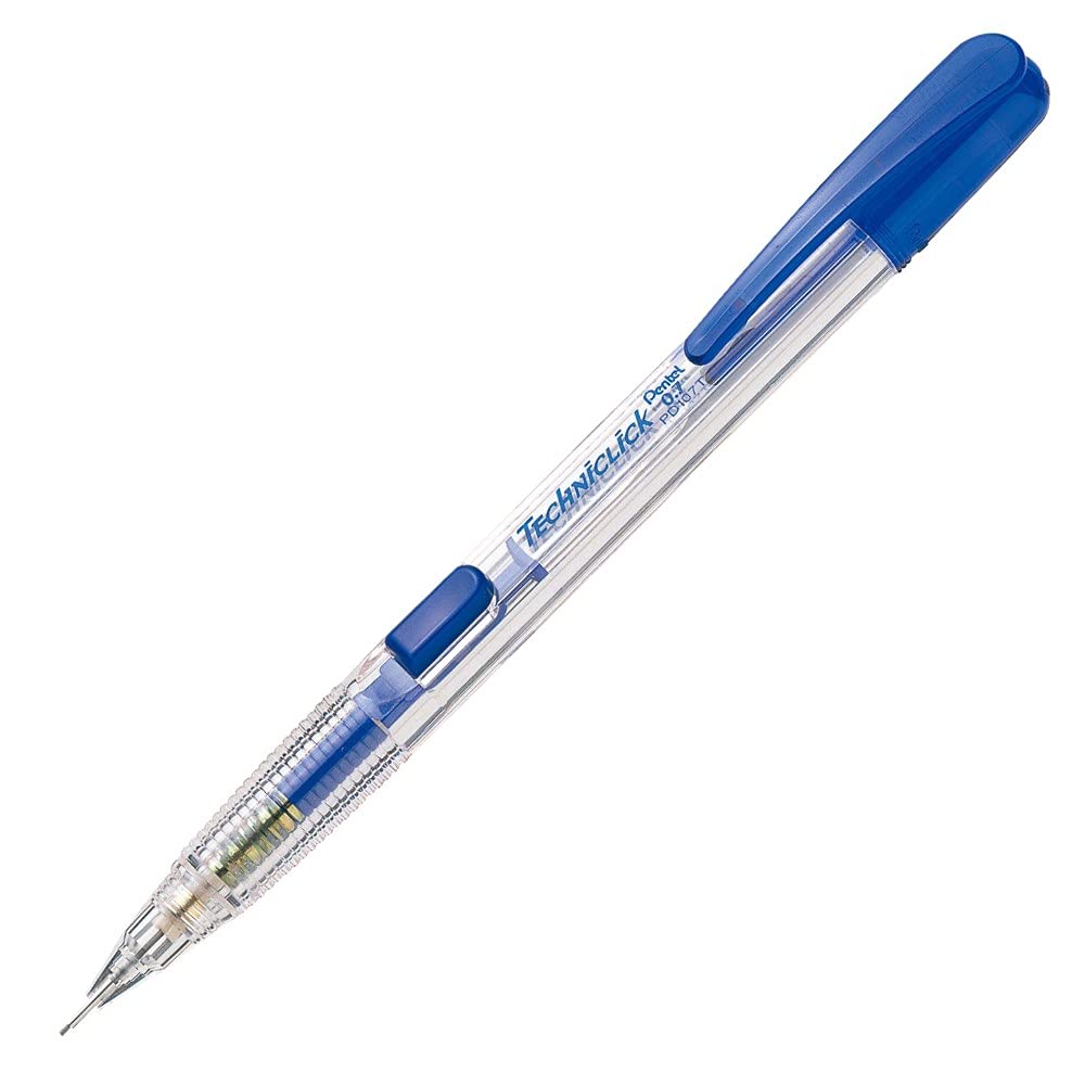Lapiseira Pentel Techniclick 0.5Mm Corpo Transparente Azul, Pentel